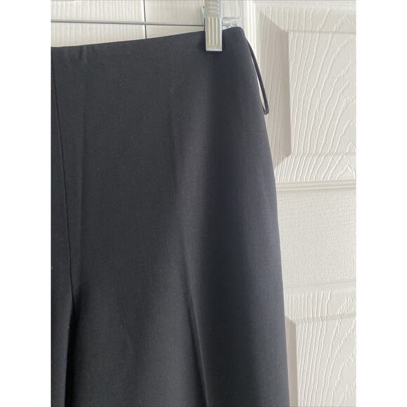Ralph Lauren Purple Label Womens 6 Wool Blend Black Straight Leg Dress Pants Lux - Picture 2 of 6